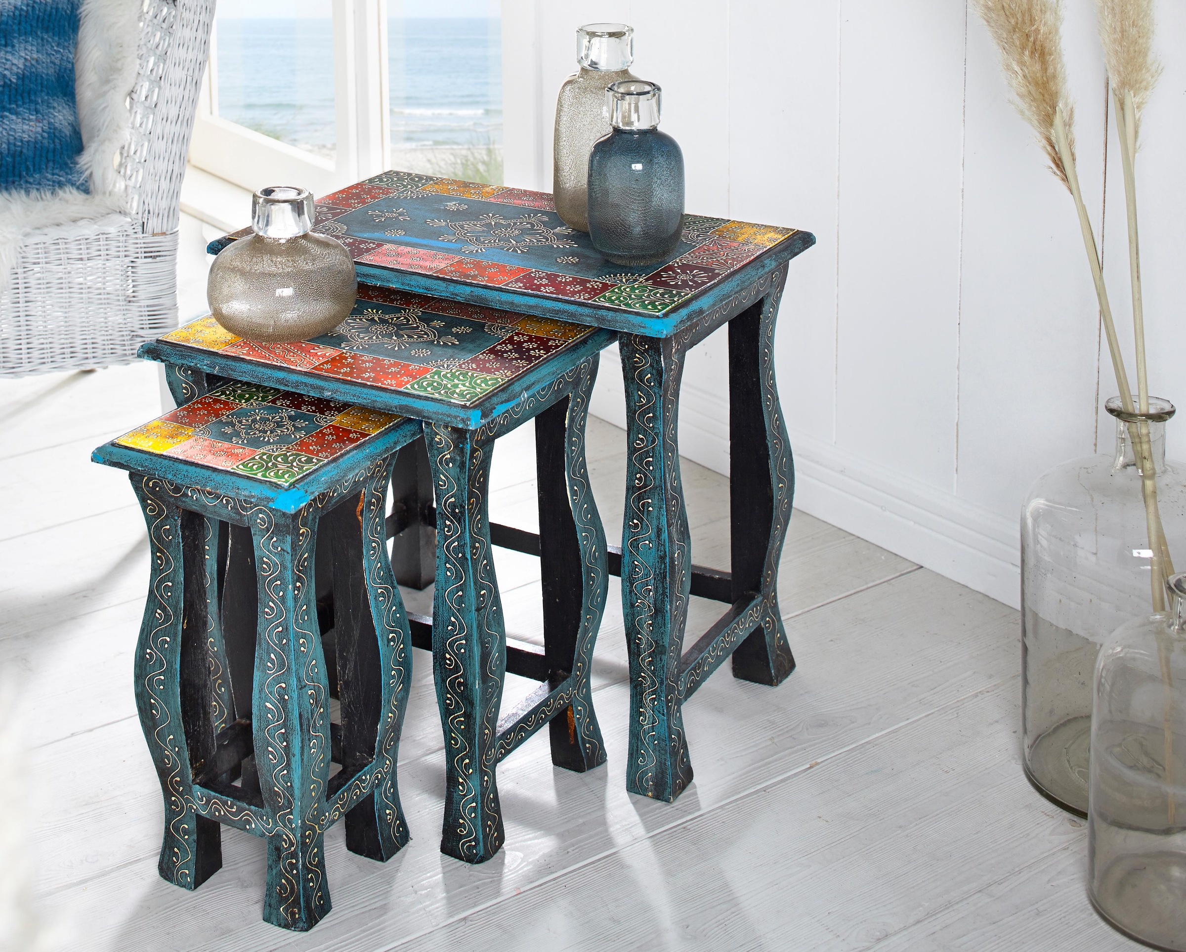 Home affaire Beistelltisch »Vivek« Set, 3 Stk. tlg.