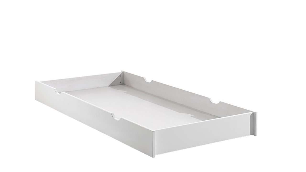 Bed Erik met slaaplade wit