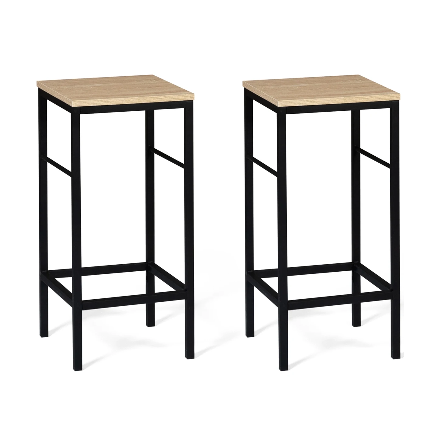 Lot de 2 tabourets de bar DETROIT design industriel
