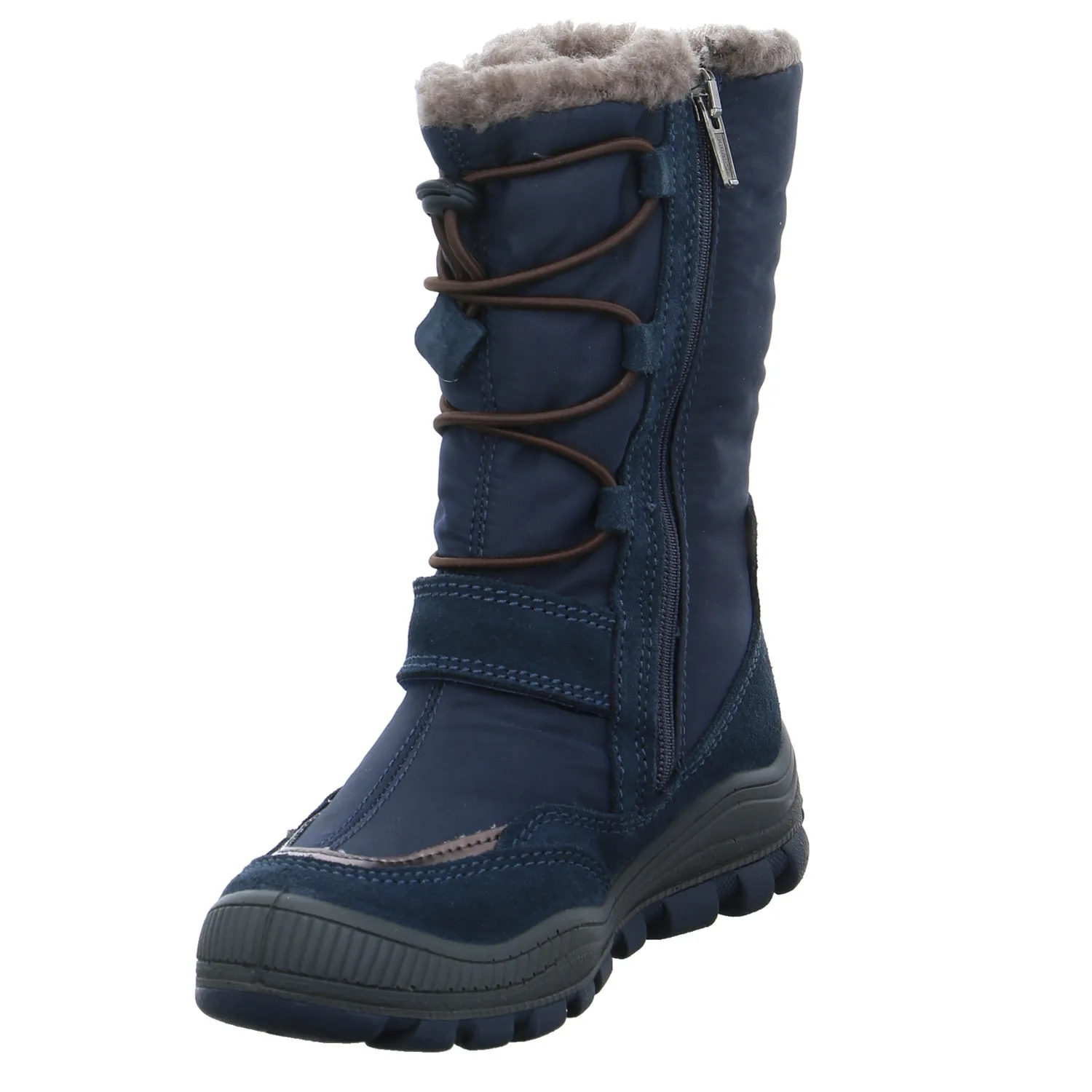 PRIMIGI Kleinkinder-Winterstiefel Dunkelblau Textil  Schneestiefel