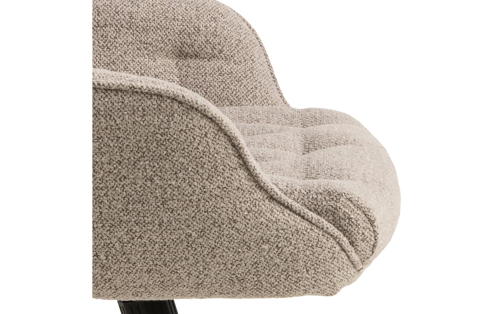 Bürostuhl Erik, mit Polsterrücken und Armlehnen, Beige<br>Höhenverstellbarer Schreibtischstuhl