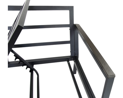 Loungeset tuinmeubelset 9-zits bestaande uit: driezitsbank, driezitsbank, tafel, bank, fauteuil, incl. kussens aluminium