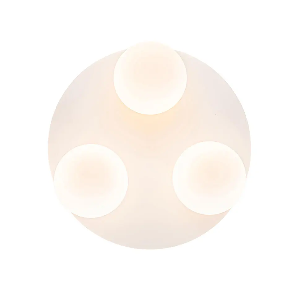 Qazqa plafondlampen buiten cederic wit g9