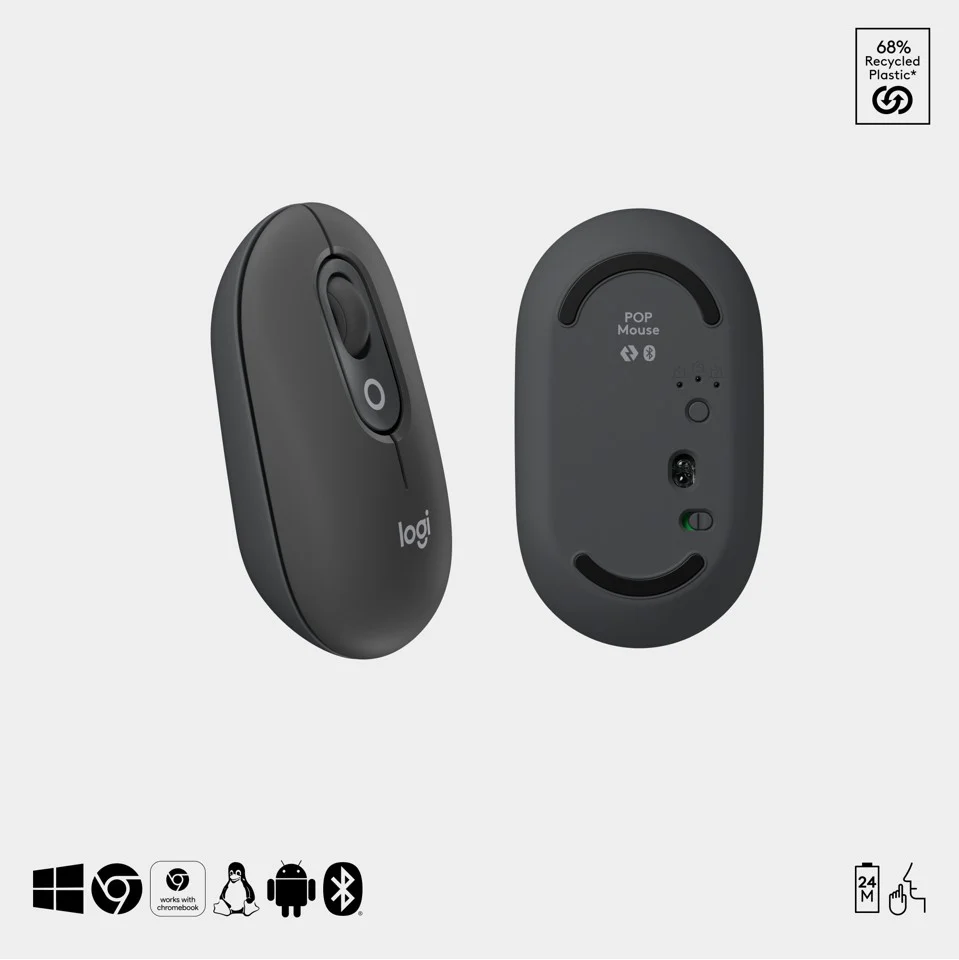 Logitech - Pop Icon Combo Nordic - Graphite