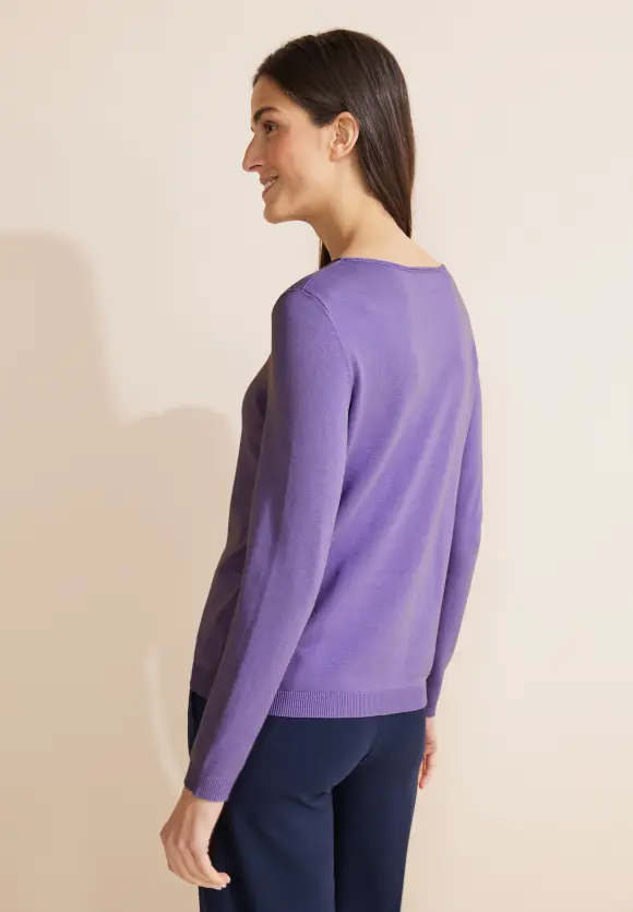 Basic Pullover - shiny lilac