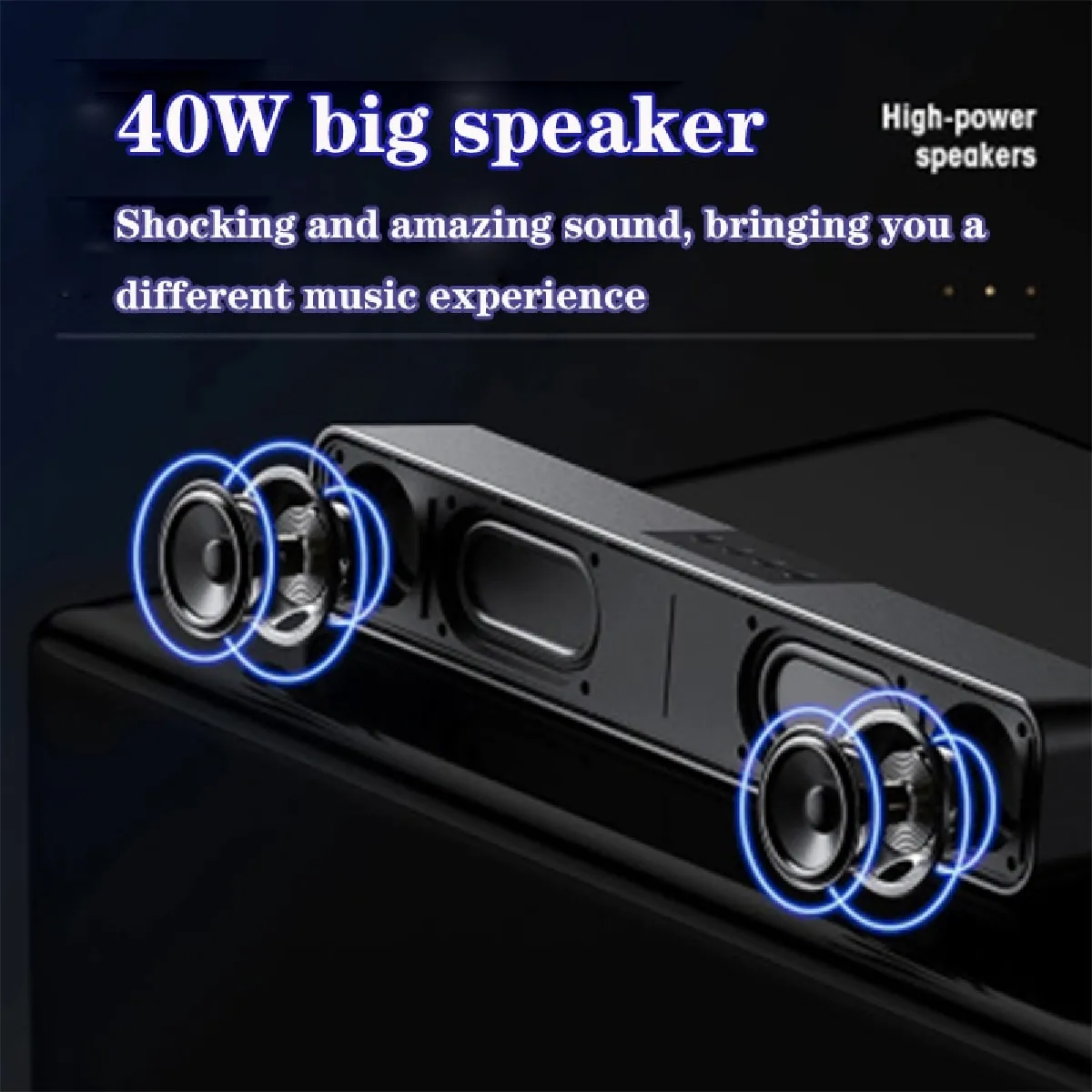 Universal Haut-parleur 40W PC - Noir