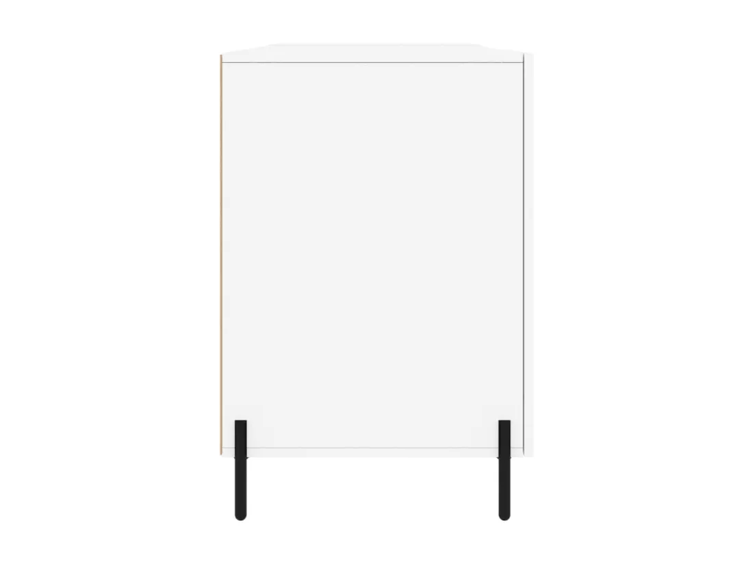 Bureau blanc 140x50x75 cm bois d'ingénierie