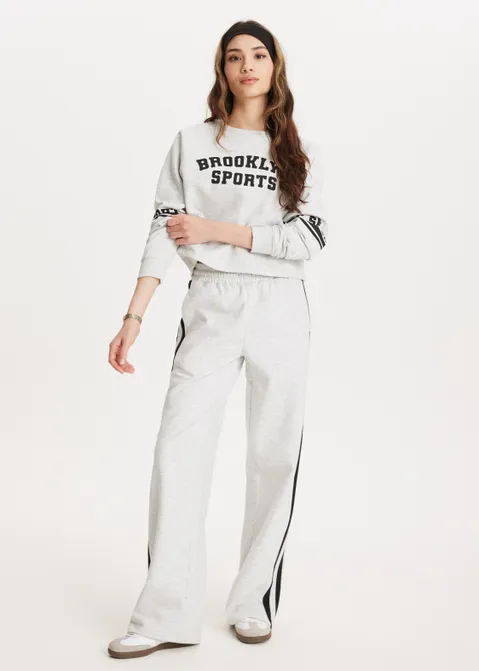 Sweatpants met strepen grijs (GRS.LME)