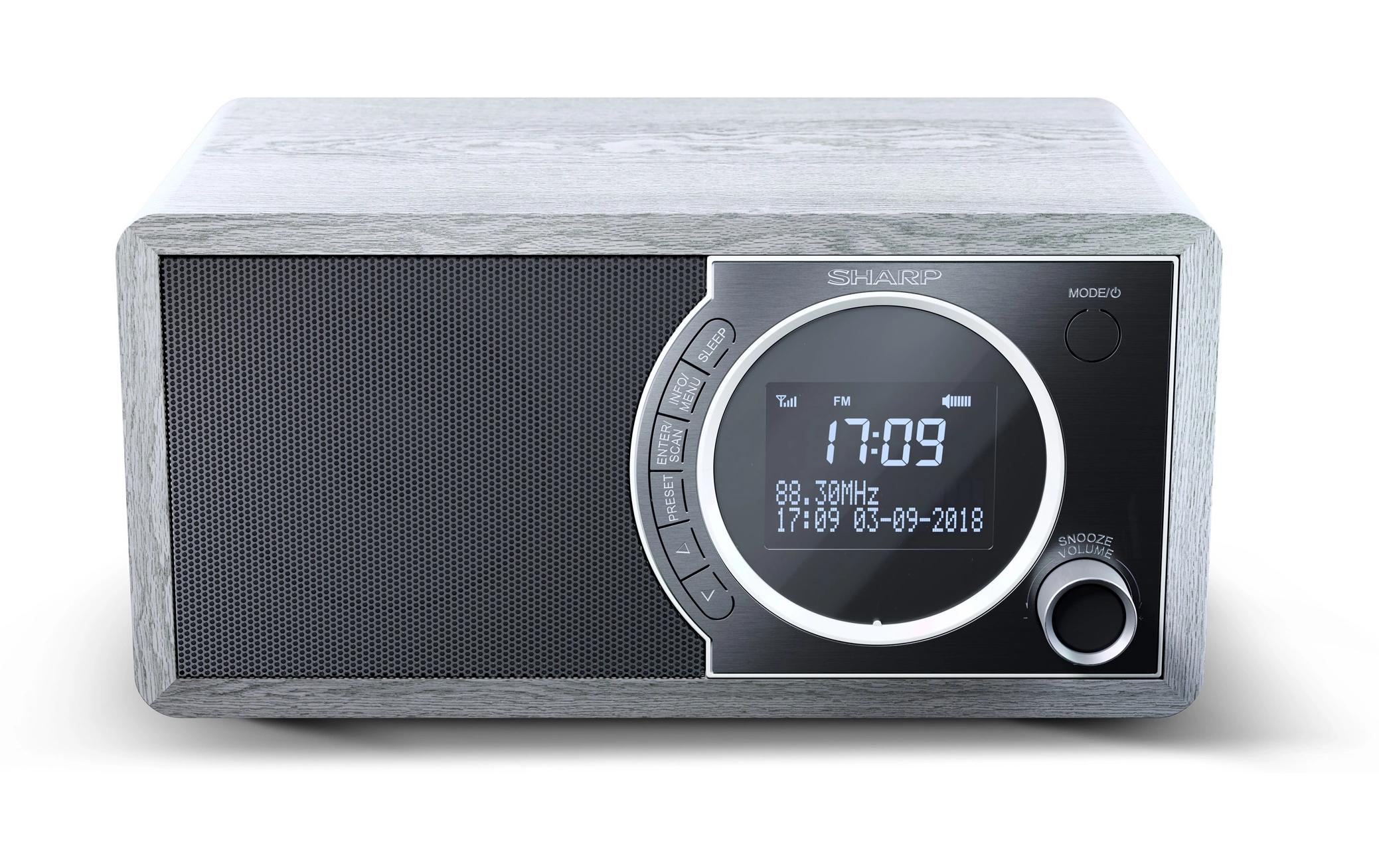 DAB+ Radio DR-450 GrauDigitales Radio mit Speicher für 20 Sender