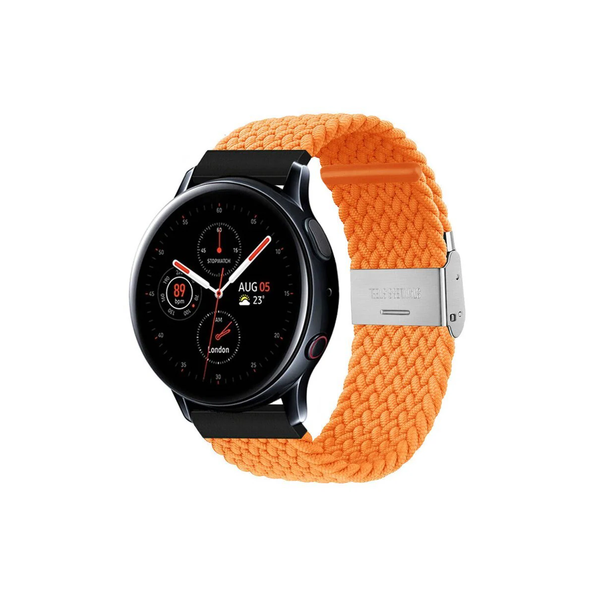 Flettet elastisk armbånd Samsung Galaxy Watch Active 2 (44mm) - Orans