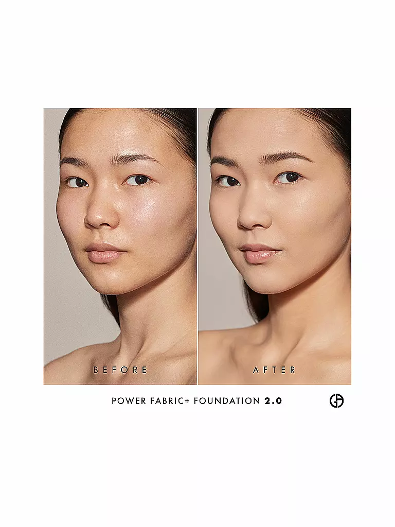 GIORGIO ARMANI COSMETICS Power Fabric + Longwear High Coverage Foundation  ( 2 ) beige