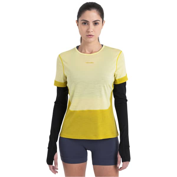 T-shirt randonnée ICEBREAKER W MERINO 125 ZONEKNIT ENERGY WIND SS TEE LUX/LUCID/CB