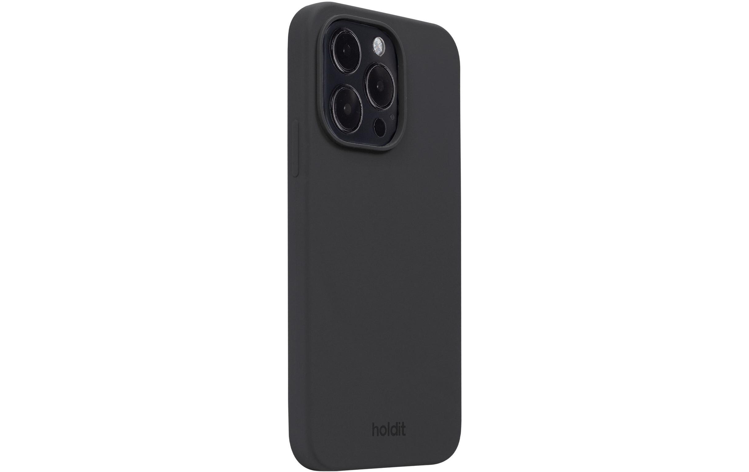 Back Cover Silicone iPhone 15 Pro SchwarzModerne Handyhülle aus ultradünnem und griffigem Silikon für das Apple iPhone 15 Pro