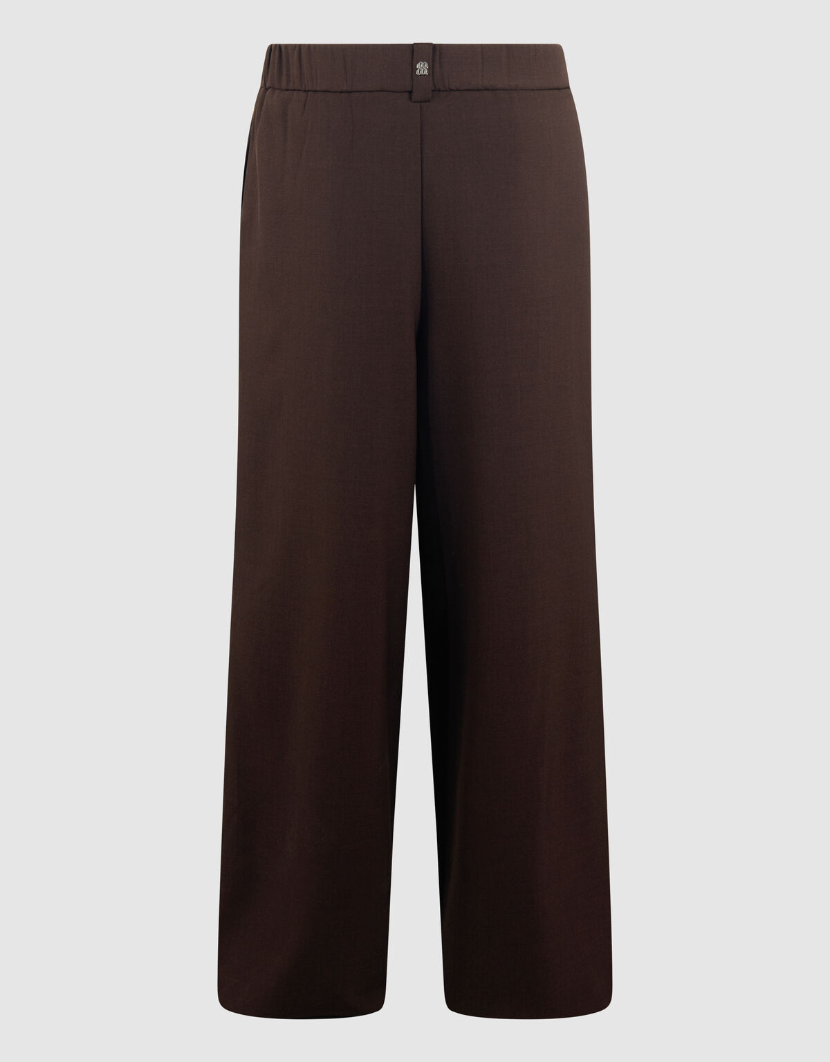 Wide Leg Fit Broek Donkerbruin By Mieke