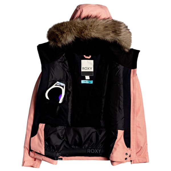 Veste de ski ROXY JET SKI SOLID GIRL JK FUSION CORAL