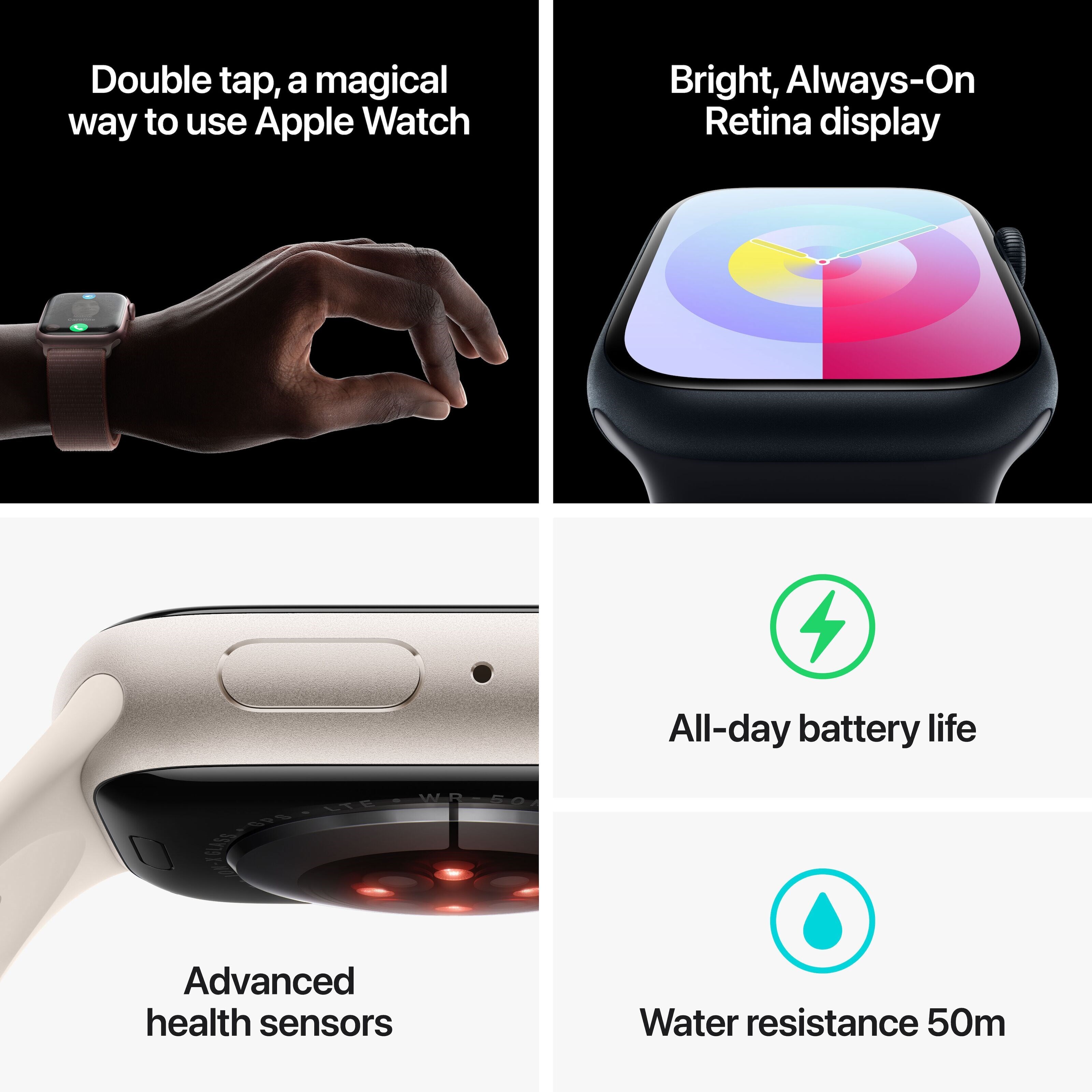 Apple Watch Series 9 GPS + Cellular 45 mm Silver M/L