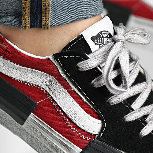 Baskets Sk8 Low Reconstruct 9QS4581 Stressed Check Black Red