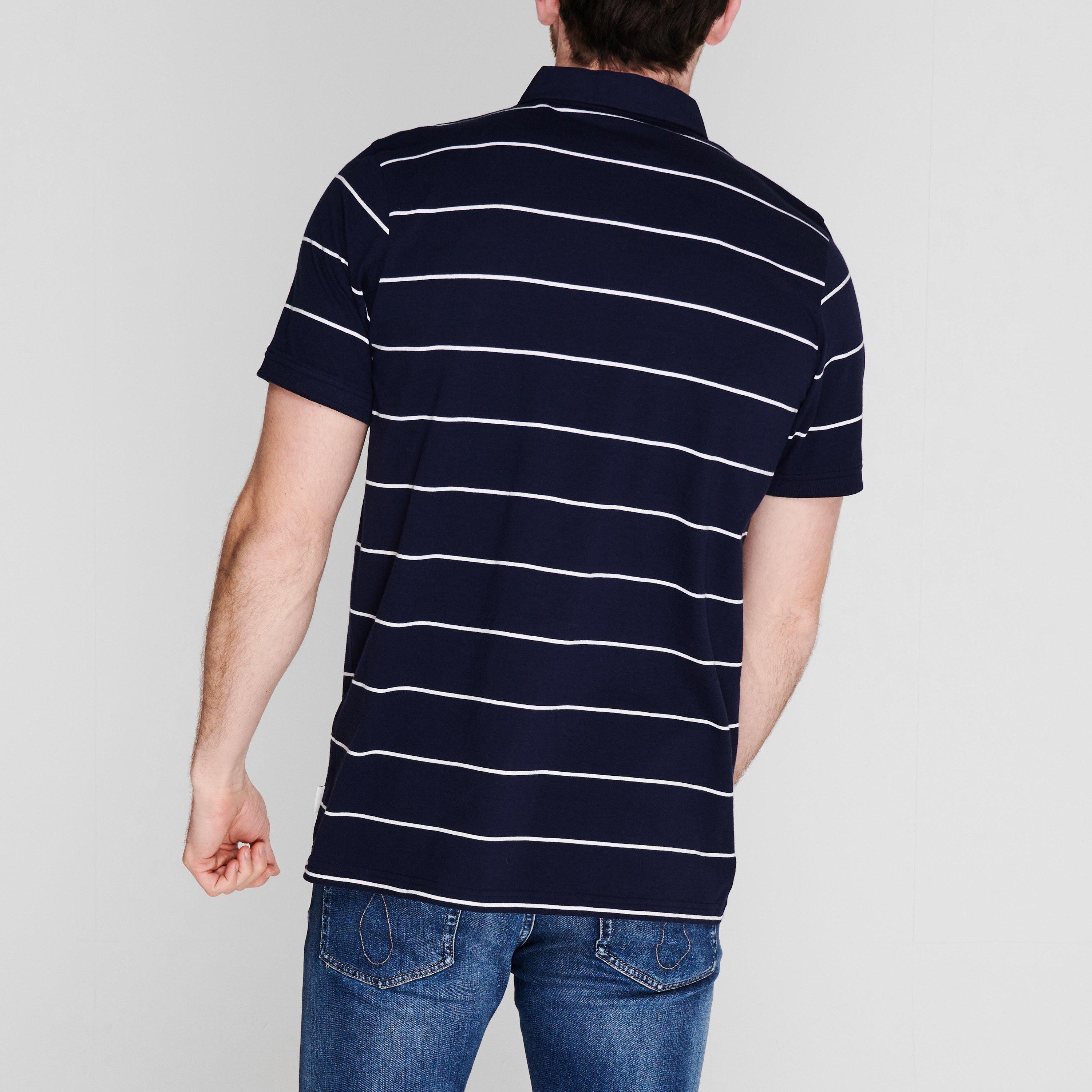 Lee Cooper Stripe Polo Mens