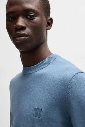 BOSS Pullover Kanovano Lichtblauw 50527583-459 kopen