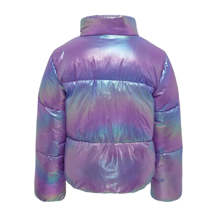 Kids Only Celine Metallic Short Puffer Winterjas Meisjes