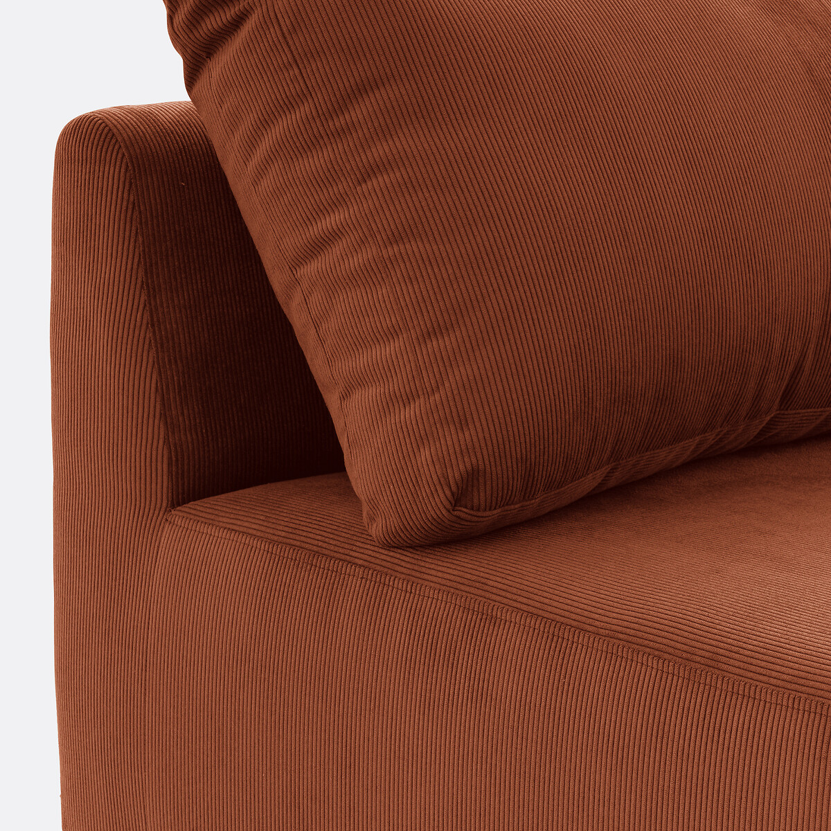 LA REDOUTE INTERIEURS<br>Sofá modular canelado de veludo, Monica