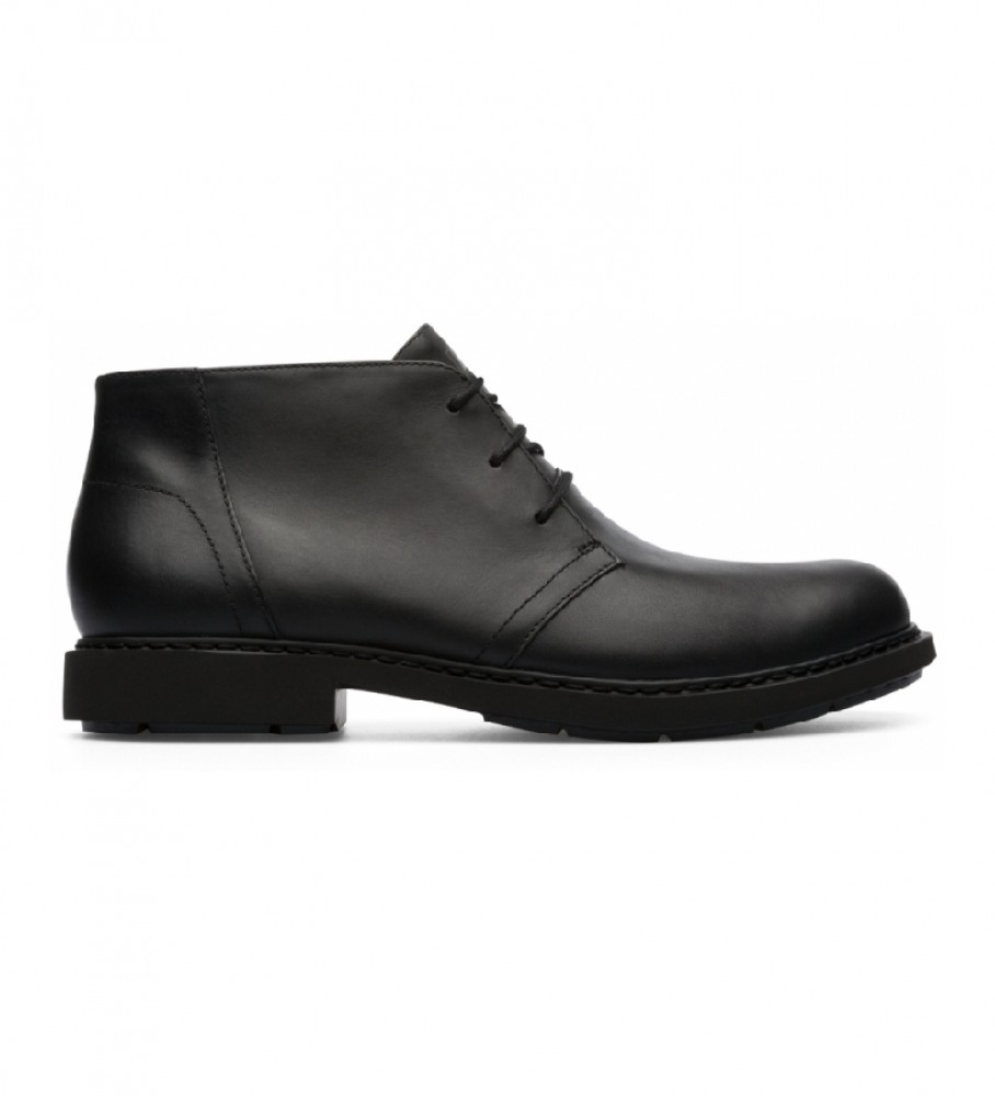 Botas de tornozelo Camper Neuman em couro preto