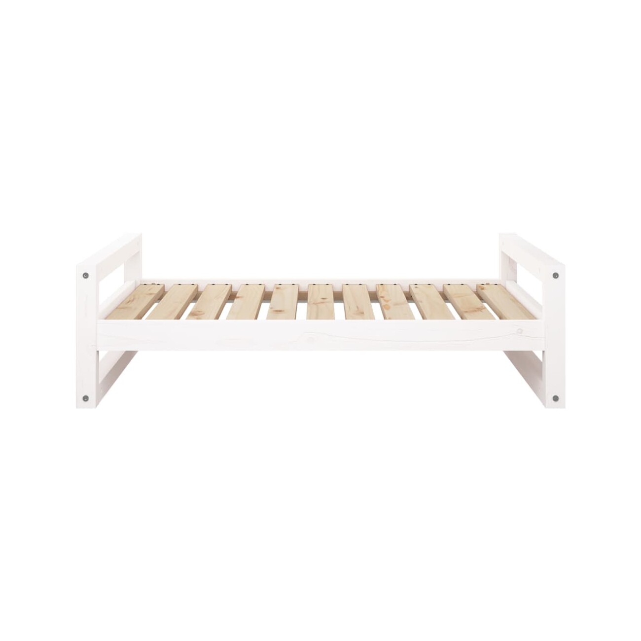 VidaXL Hundebett XL (95,5x65,5x28 cm) aus Kiefernholz weiß
