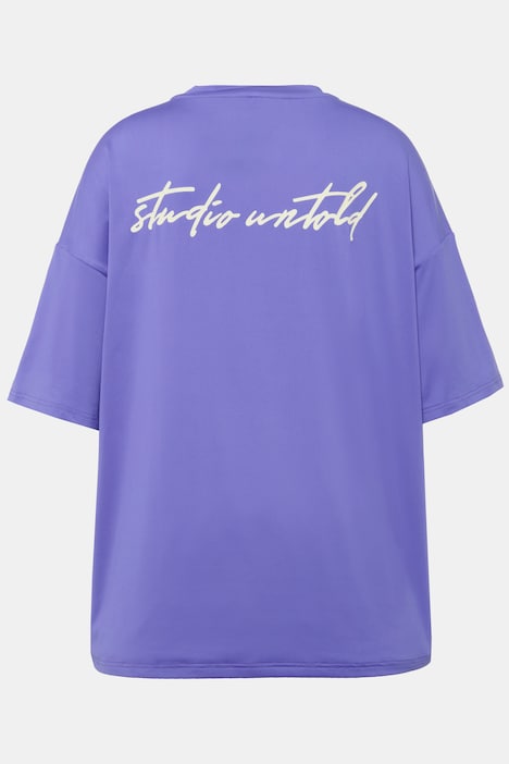 T-Shirt, oversized, Rundhals, Halbarm, Statement Print