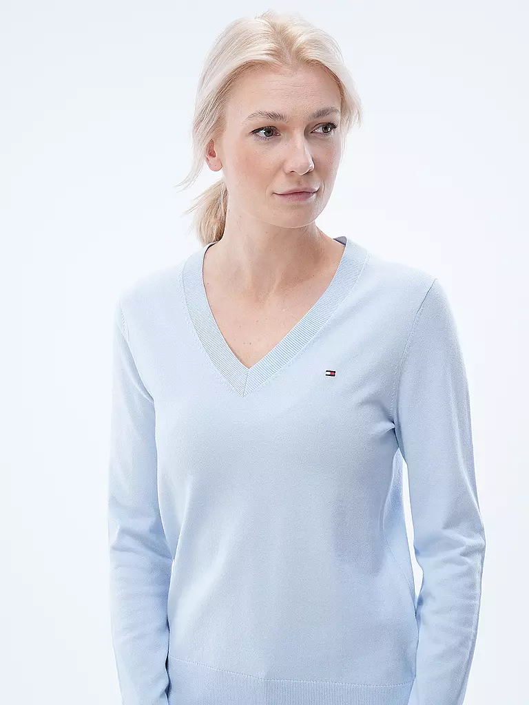 TOMMY HILFIGER Pullover hellblau