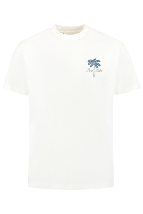 Pure Path witte heren t-shirt