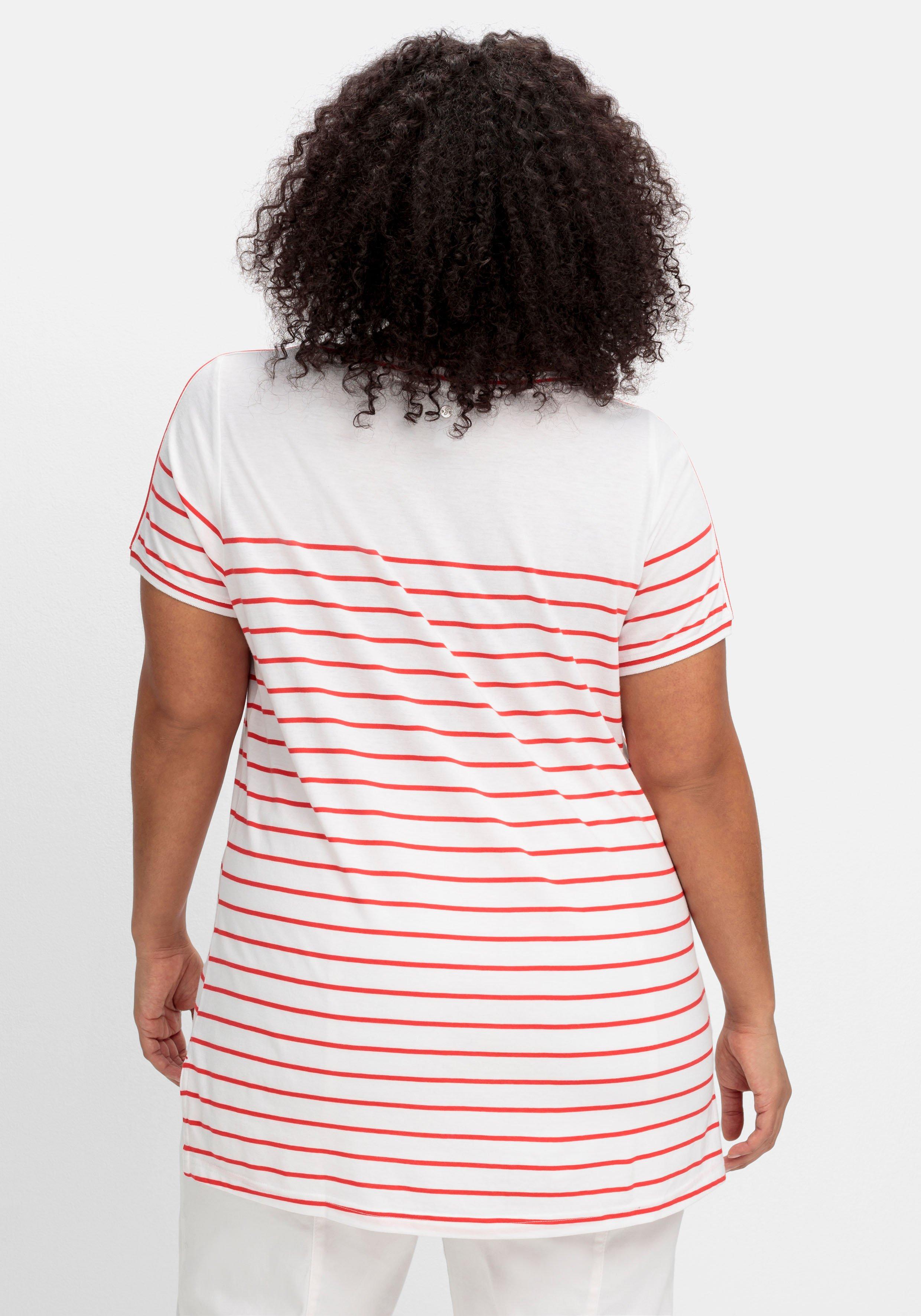 Ringelshirt mit Kontrastdetails