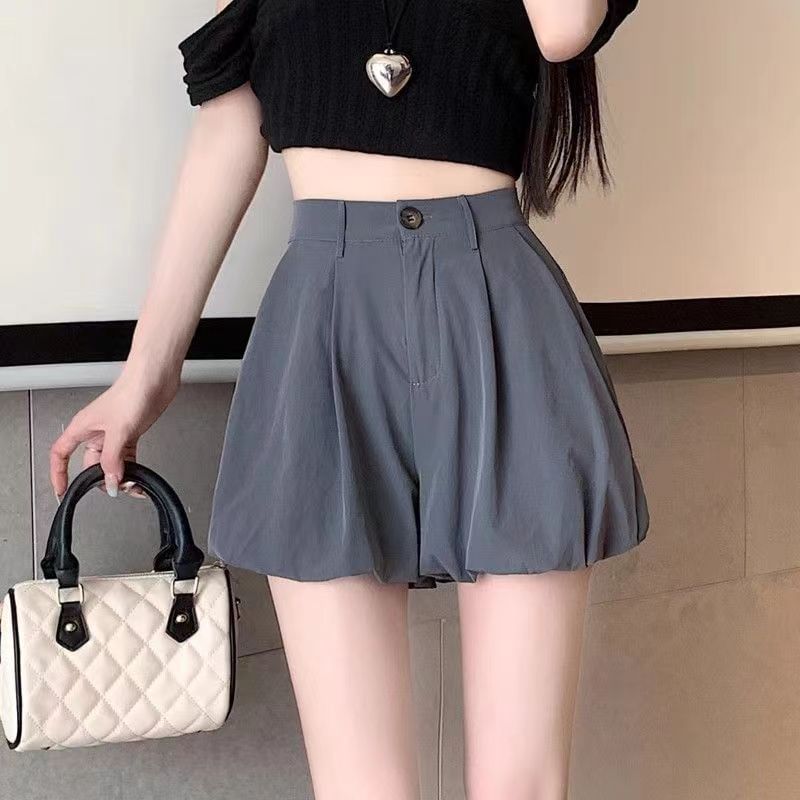 Everose - Hoge taille effen shorts