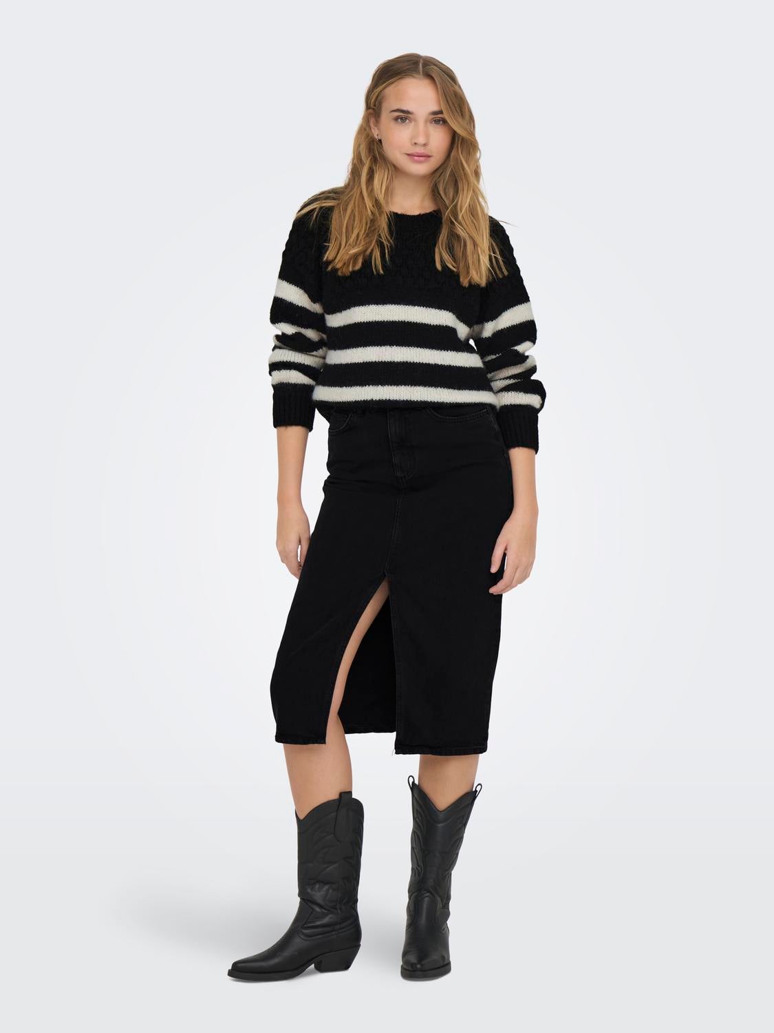 ONLBILLIE Strickpullover Black
