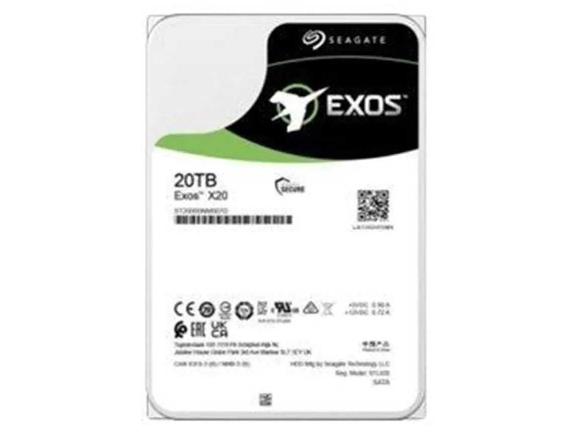Seagate Exos X20 ST20000NM002D - Harddisk - 20 TB - intern - SAS 12Gb/s - 7200 rpm - buffer: 256 MB
