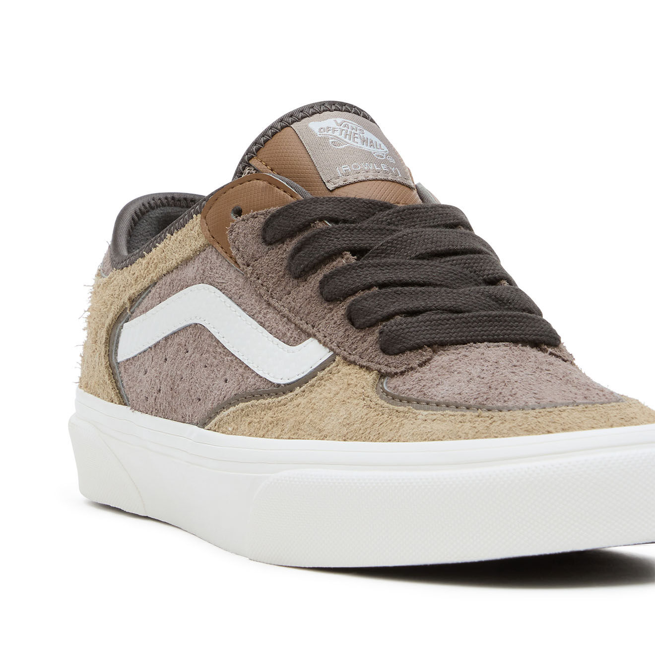 Vans Baskets en Velours de Cuir Rowley Classic marron