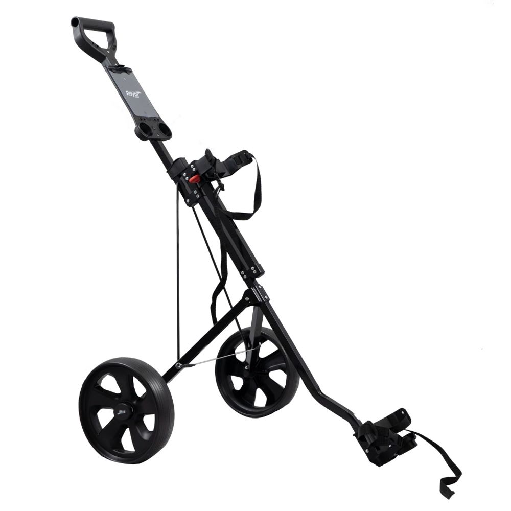 Golftralle 2 Hjul Svart