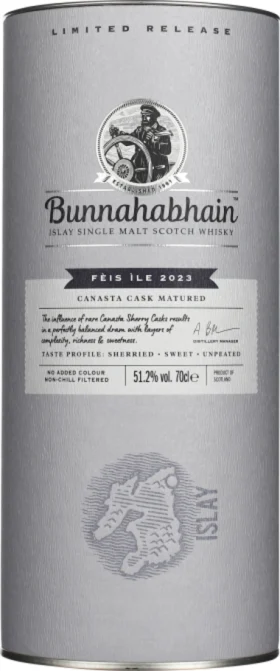 BUNNAHABHAIN CANASTA CASK MATURED 70CL