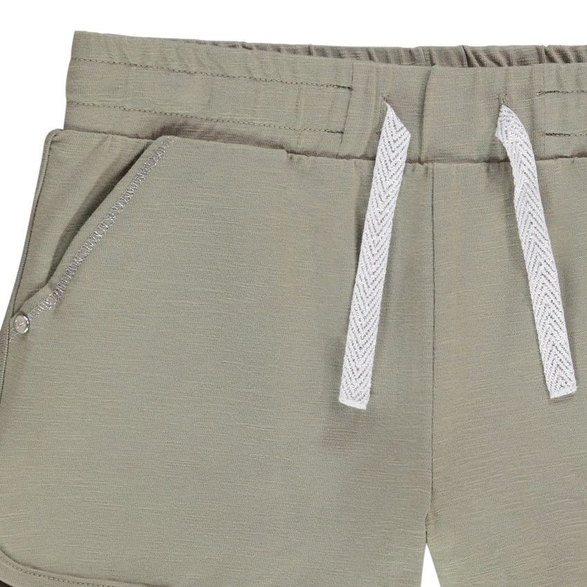 Short en jersey uni pour fille - Vert