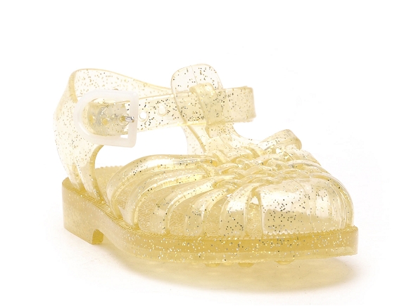 Meduse mules et sabots enfant sun or