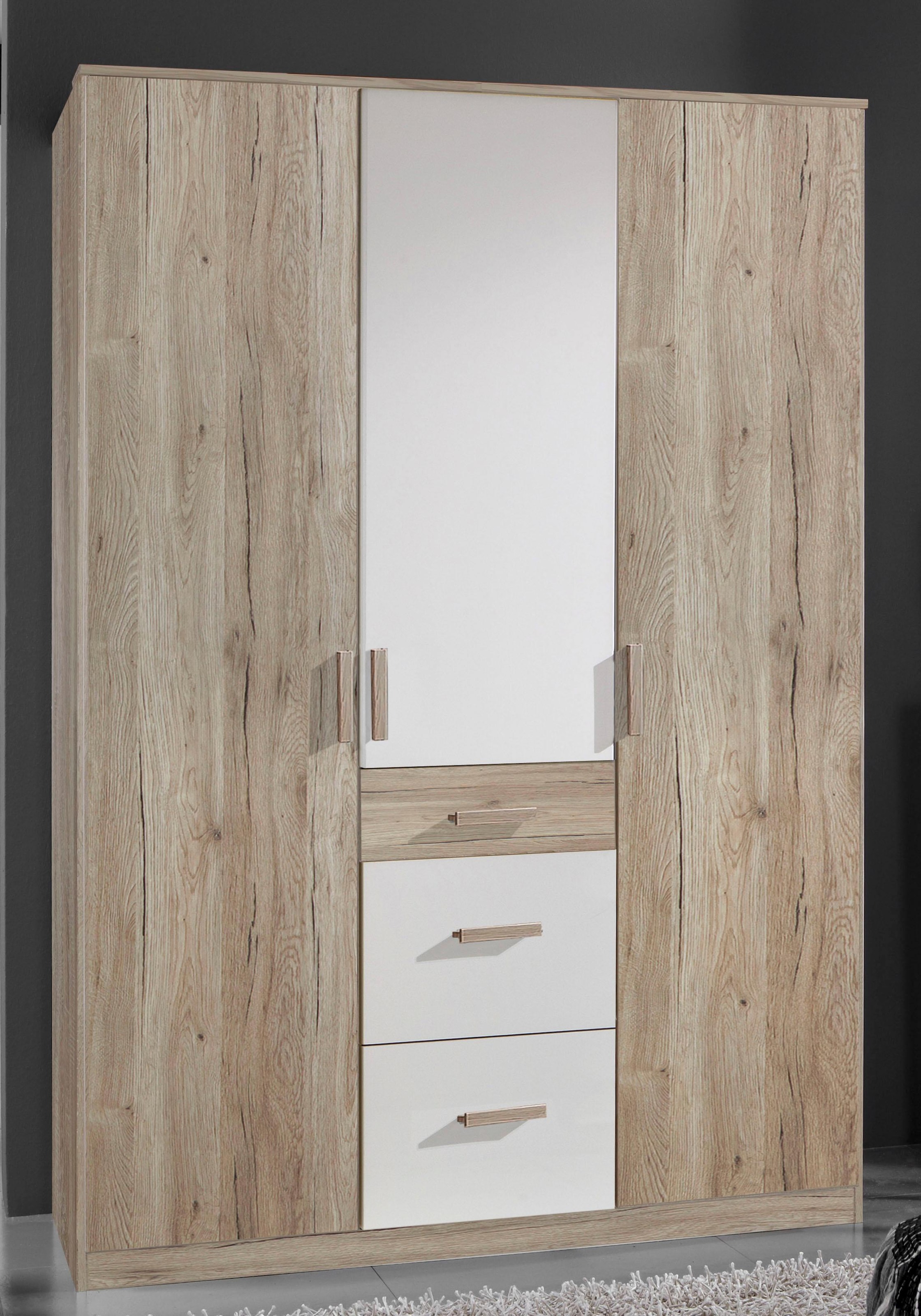 Wimex Babyzimmer-Komplettset »Bergamo« Set, 3 Stk. tlg. Bett + Wickelkommode + 3 trg. Schrank