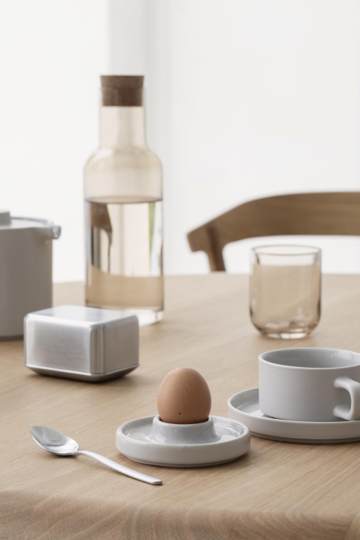 Blomus Pilar koffiekop en schotel set van 2 moonbeam