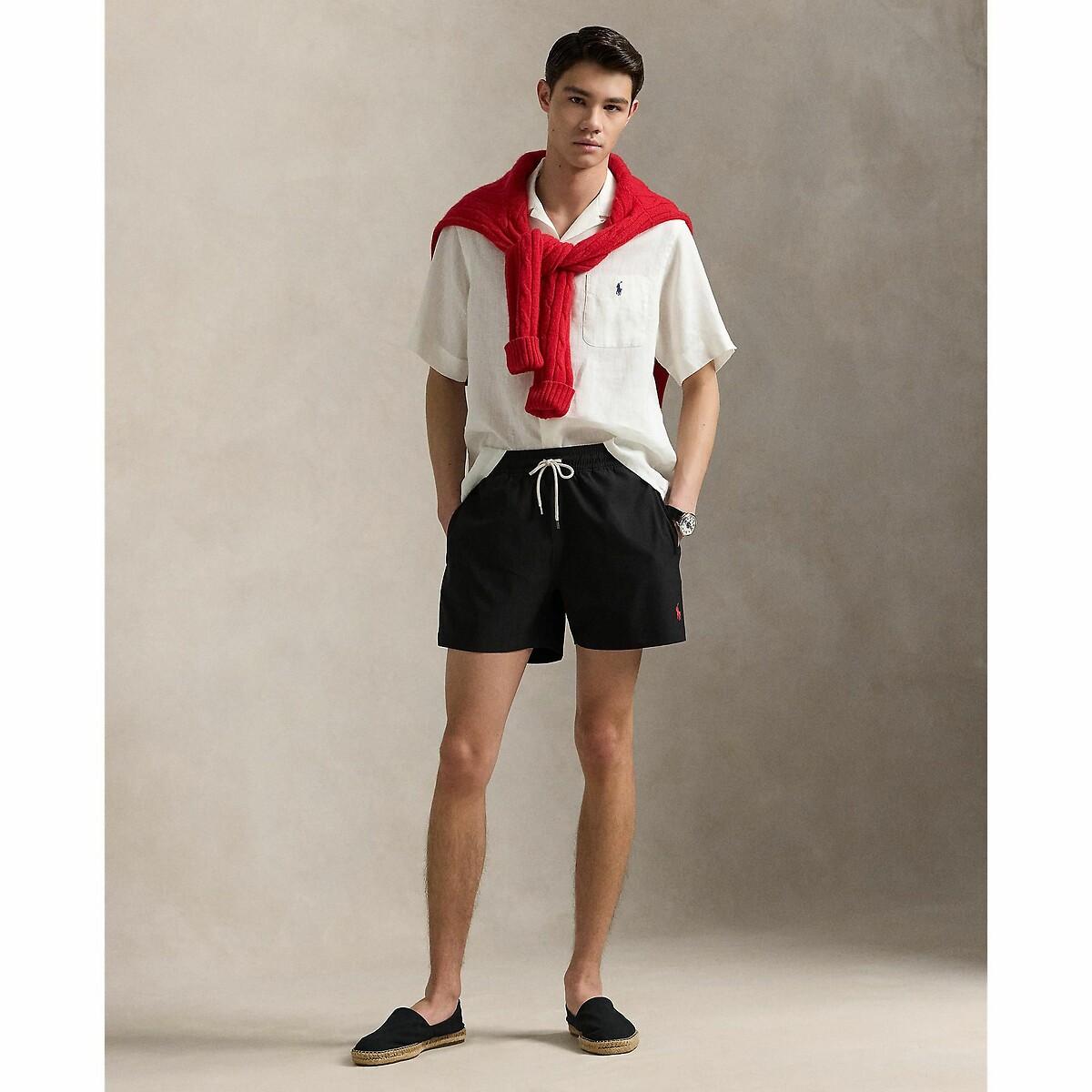 POLO RALPH LAUREN<br>Calções de banho justos