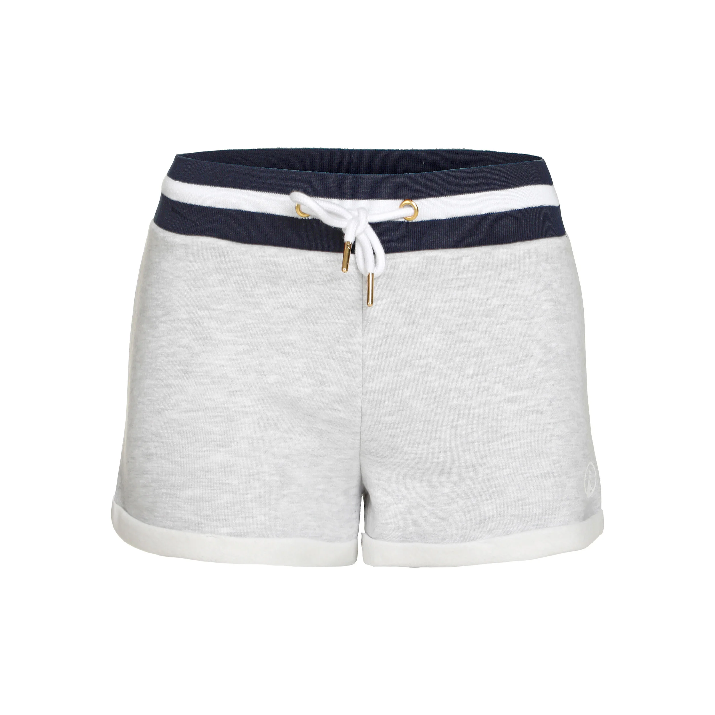 Quiet Please Basic Shorts Femmes - Gris Clair , Bleu Foncé