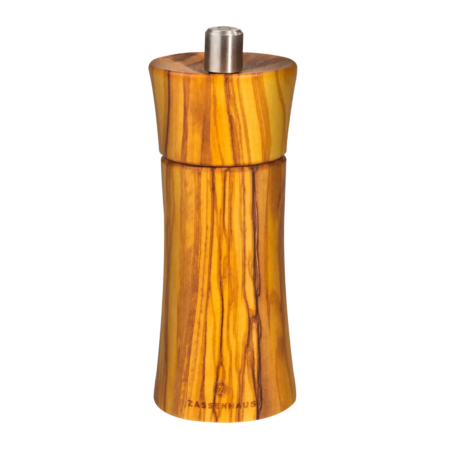 Zassenhaus Pfeffermühle Frankfurt, 14 cm, Olivenholz