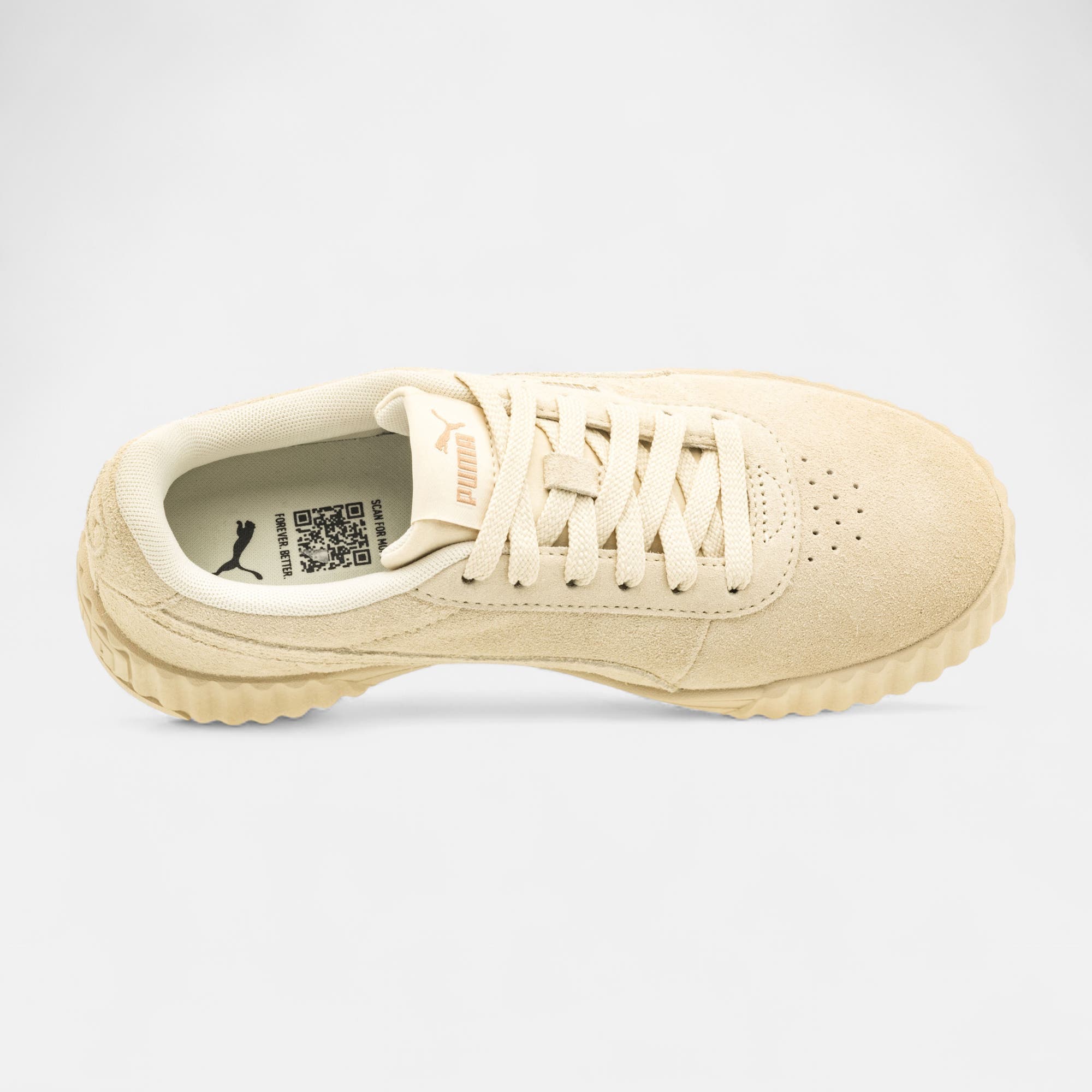 Sneakers Femme en cuir beige