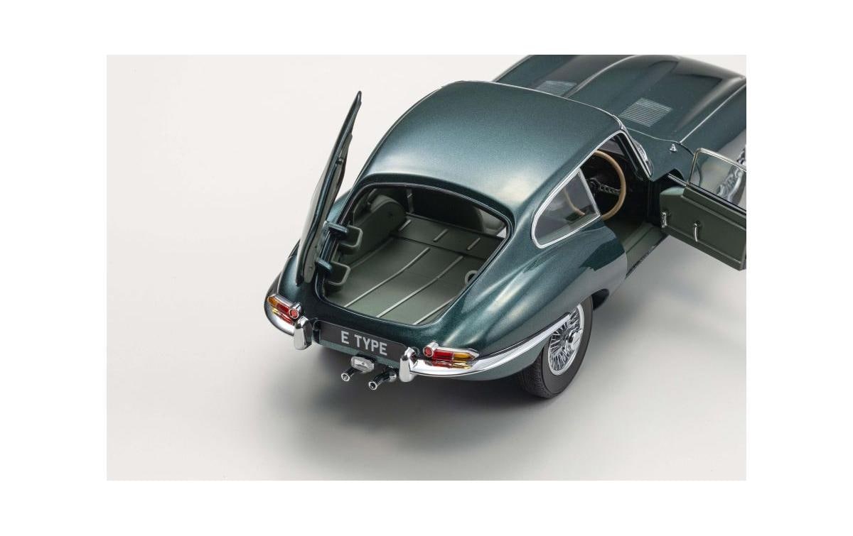 Jaguar Type-E 3.8L Coupe MK1 1961 Dunkelgrün, 1:18<br>Detailgetreues Modellauto für Sammler im Massstab 1:18