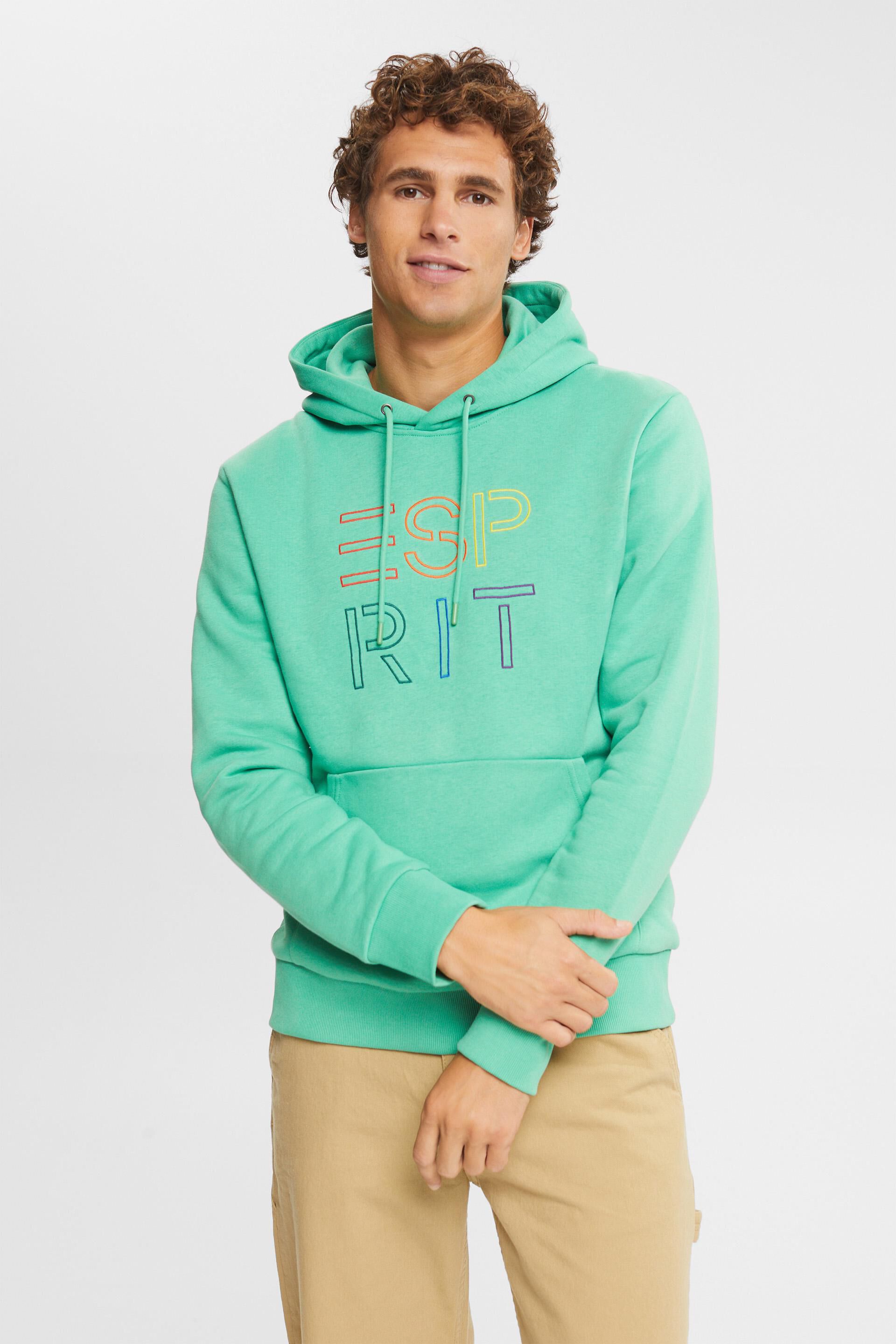 En matière recyclée : le sweat à capuche à logo brodé