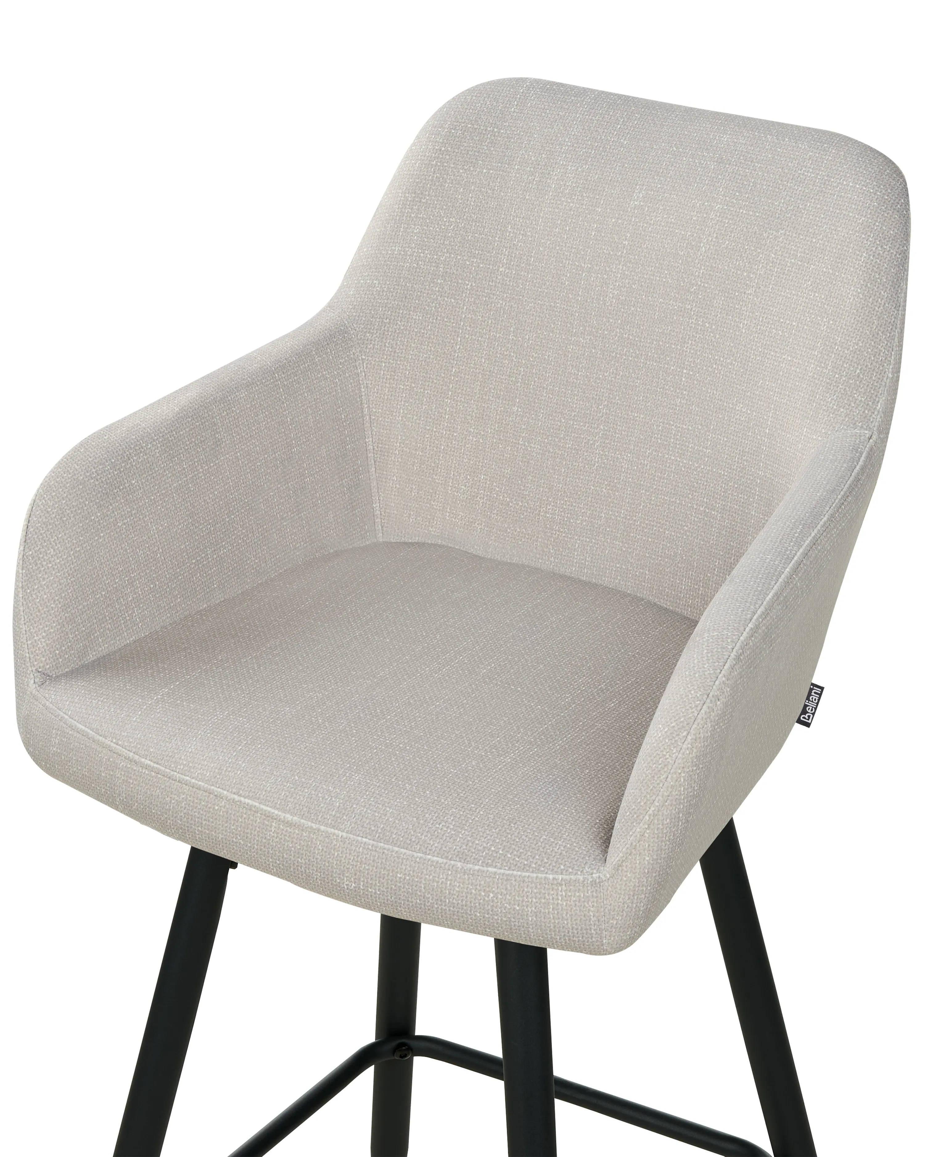 Set van 2 barstoelen CASMALIA Fluweel Taupe