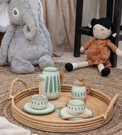 Sebra Spieltee-Set - Holz - Classic+ White/Sage