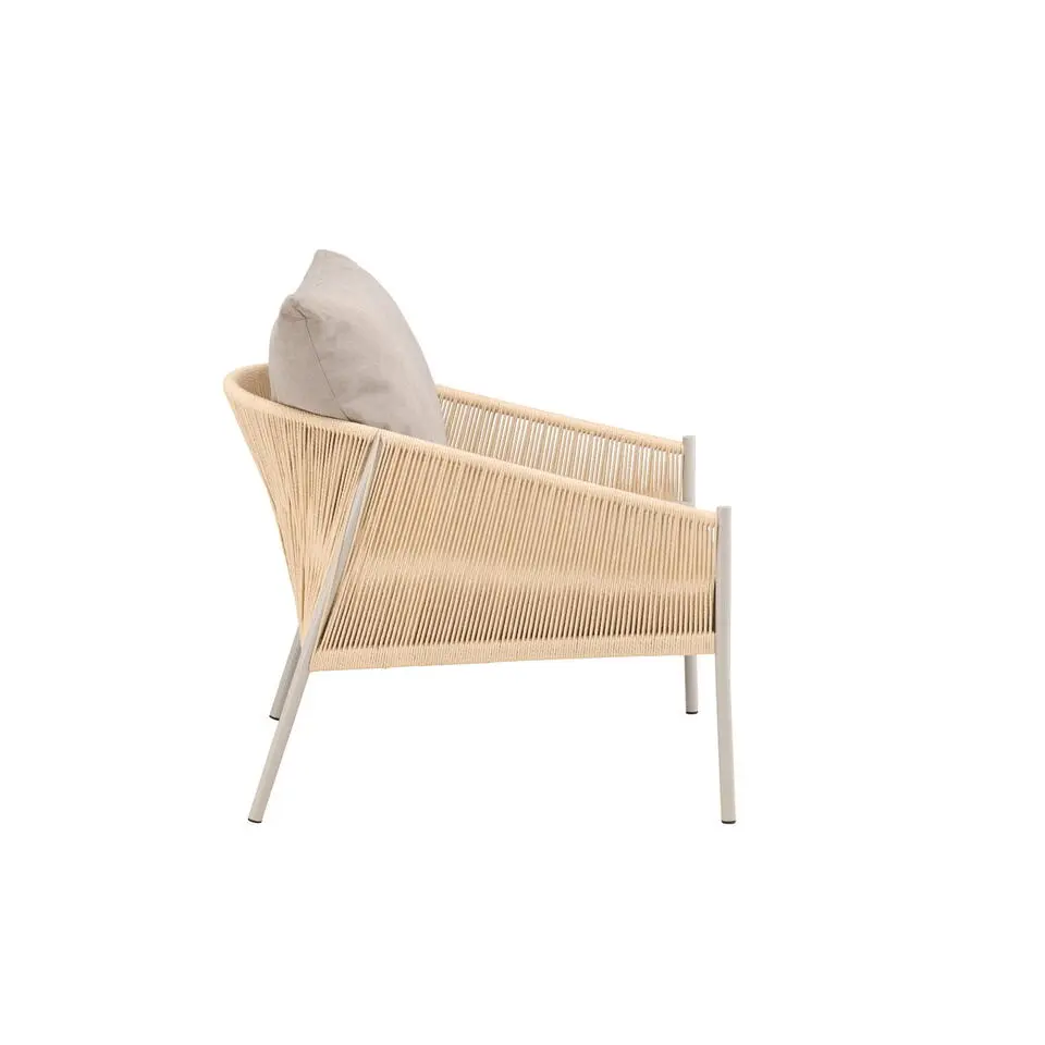 Fauteuil Beige Stof - 90x98x74cm - Louie